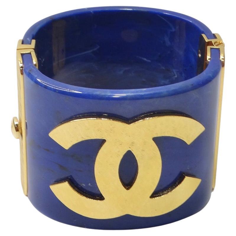 Chanel CC Cuff Bracelet Resin with Metal