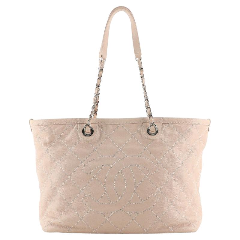 Chanel Pink Cambon Ligne Tote For Sale at 1stDibs