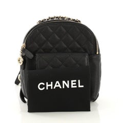 Chanel CC Day Backpack Quilted Caviar Mini