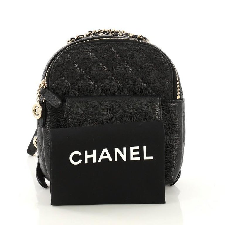 Chanel CC Day Backpack Quilted Caviar Mini at 1stDibs  chanel mini cc day  backpack, chanel mini backpack, chanel backpack mini