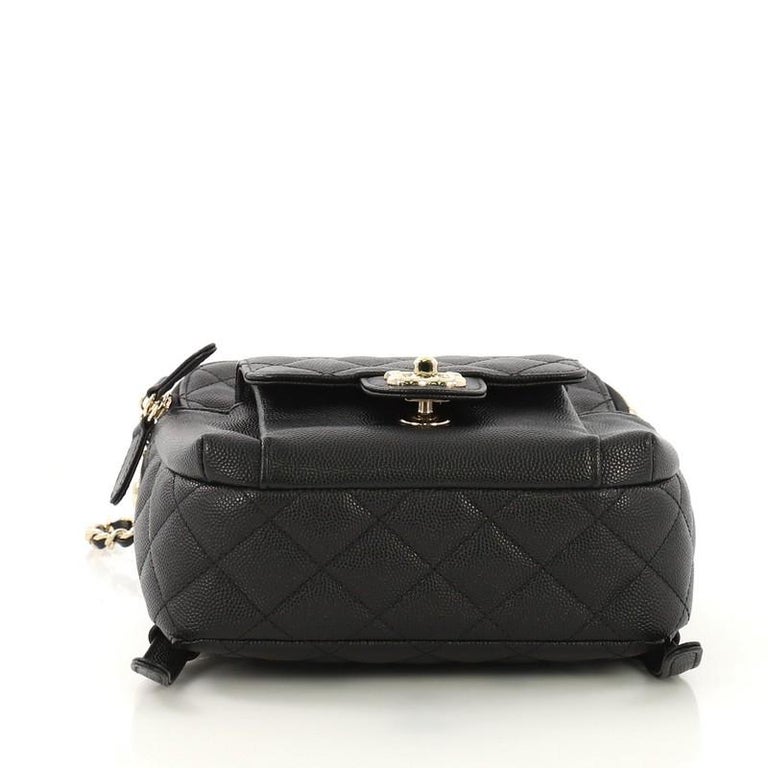 Chanel CC Day Backpack Quilted Caviar Mini at 1stdibs