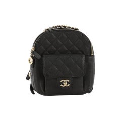chanel backpack small black