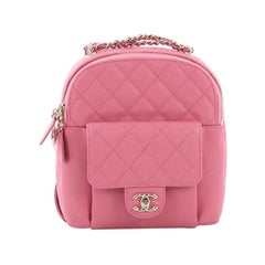 CHANEL Caviar Quilted Small CC Day Backpack Pink 897258