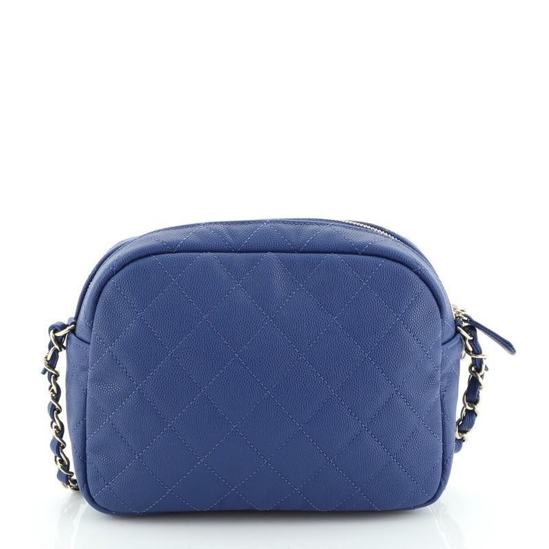 Chanel CC Day Camera Case Quilted Caviar Medium at 1stDibs