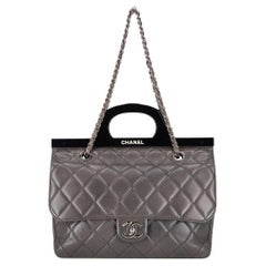 Chanel CC Delivery Diamond Quilted Leather Small Tote Bag