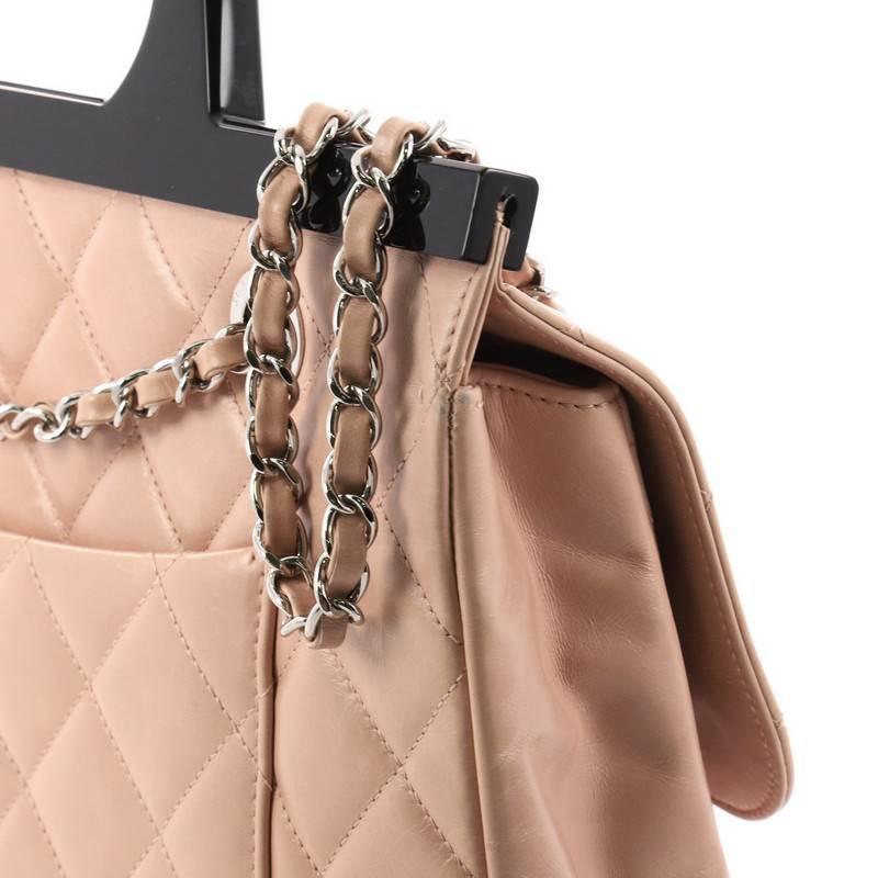 Women's Chanel CC Delivery Tote Quilted Glazed Calfskin Small