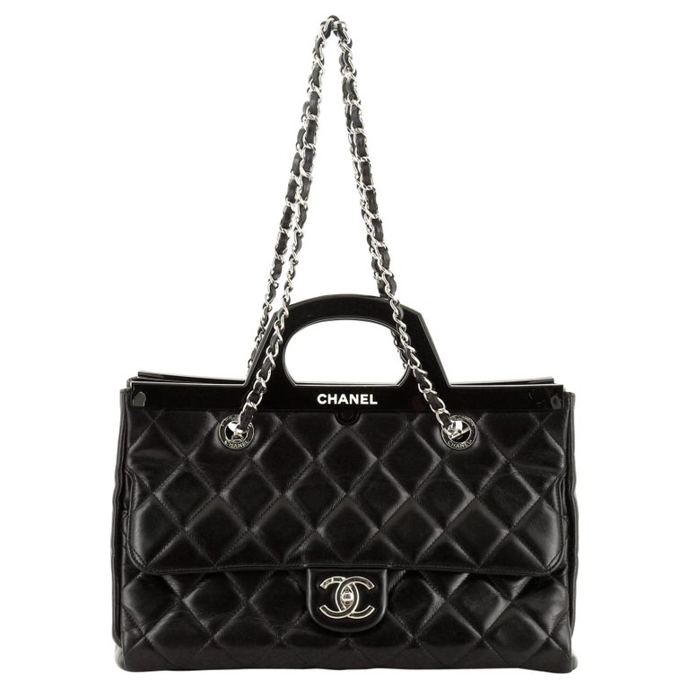 Chanel CC Delivery Tote Quilted Glazed Calfskin Small at 1stDibs | chanel  delivery tote, chanel cc delivery bag, chanel cc glazed tote