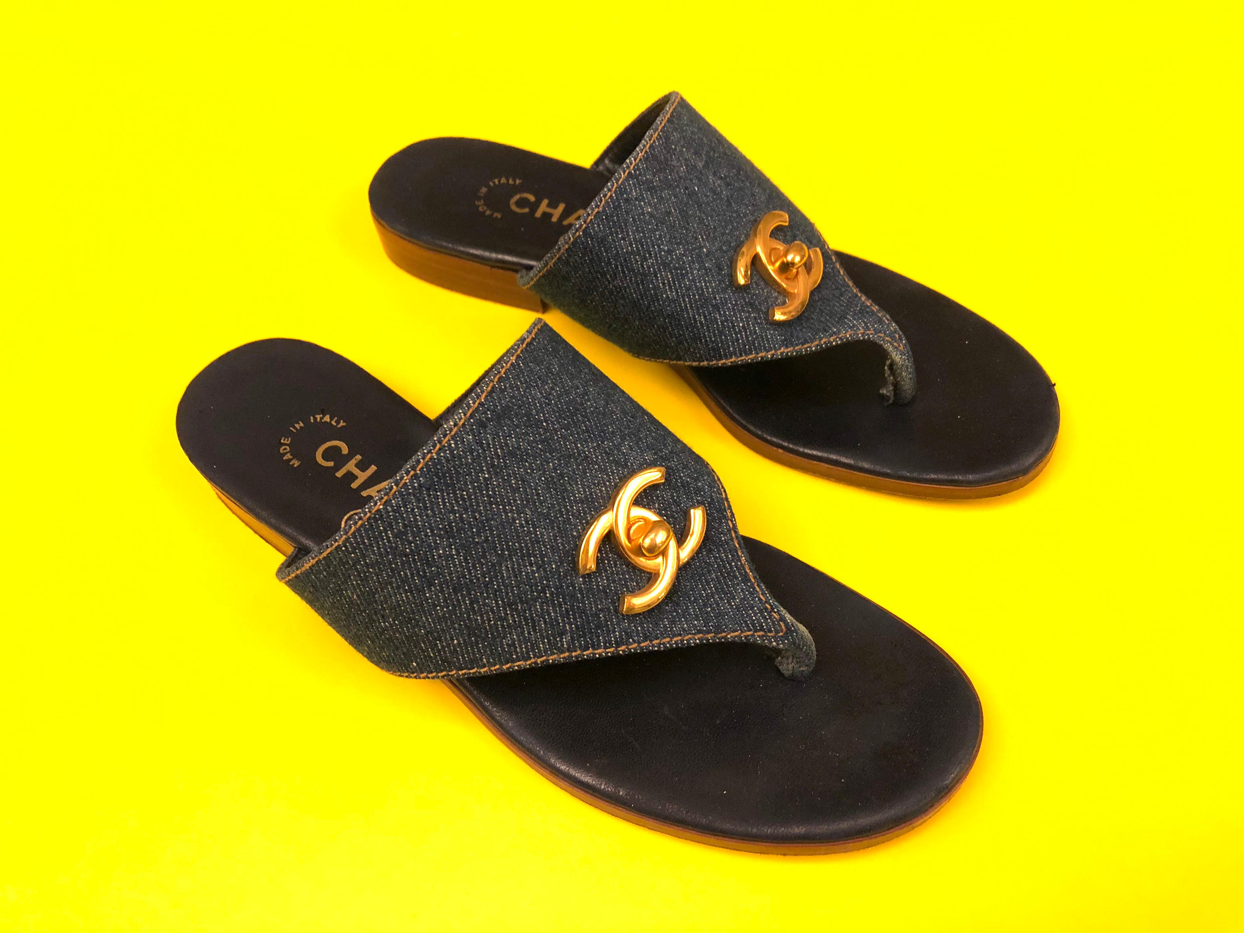 vintage chanel sandals