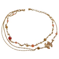 Gilt Metal Beaded Necklaces