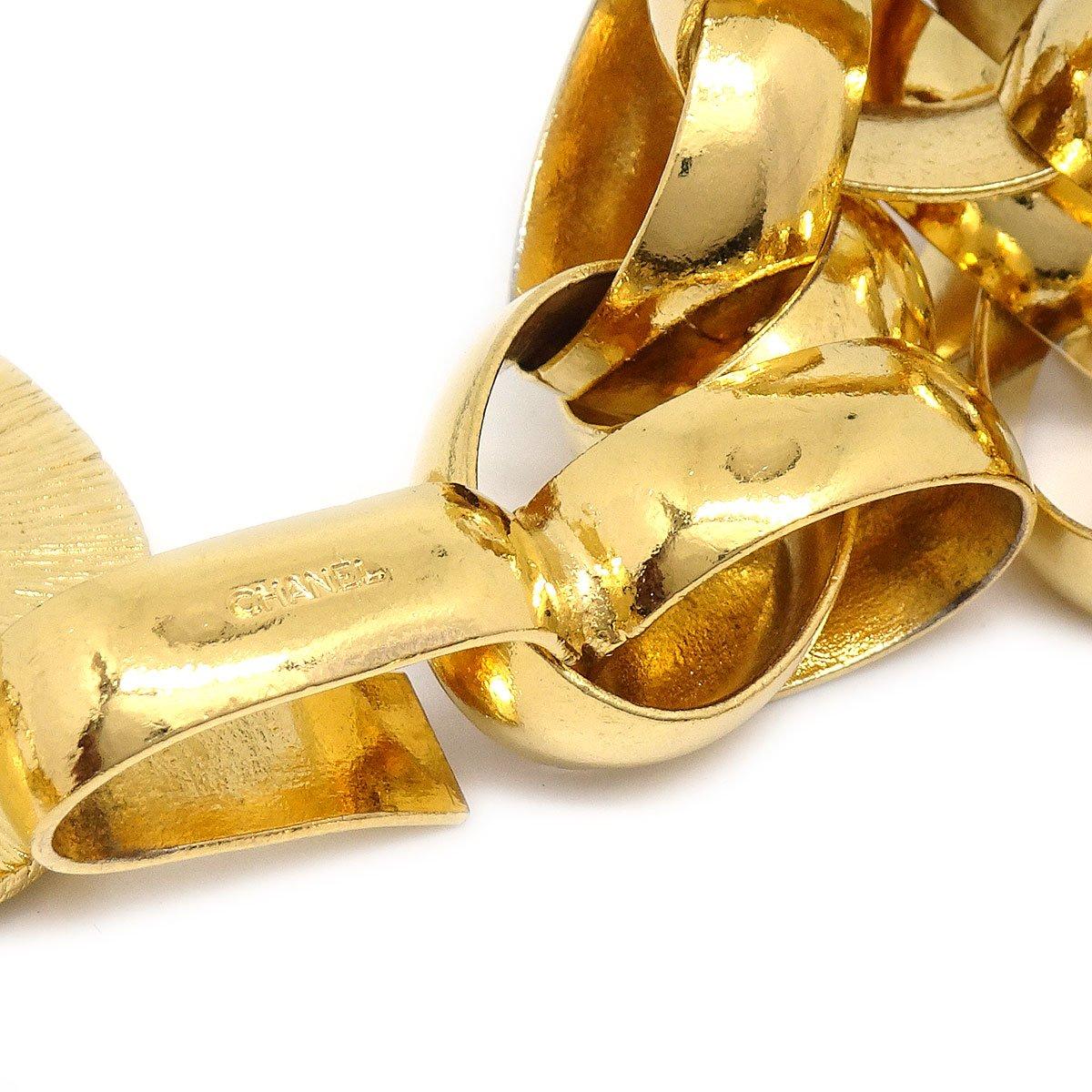 CHANEL CC Double Gold Metall Kettenglieder Charm Taillengürtel Damen im Angebot