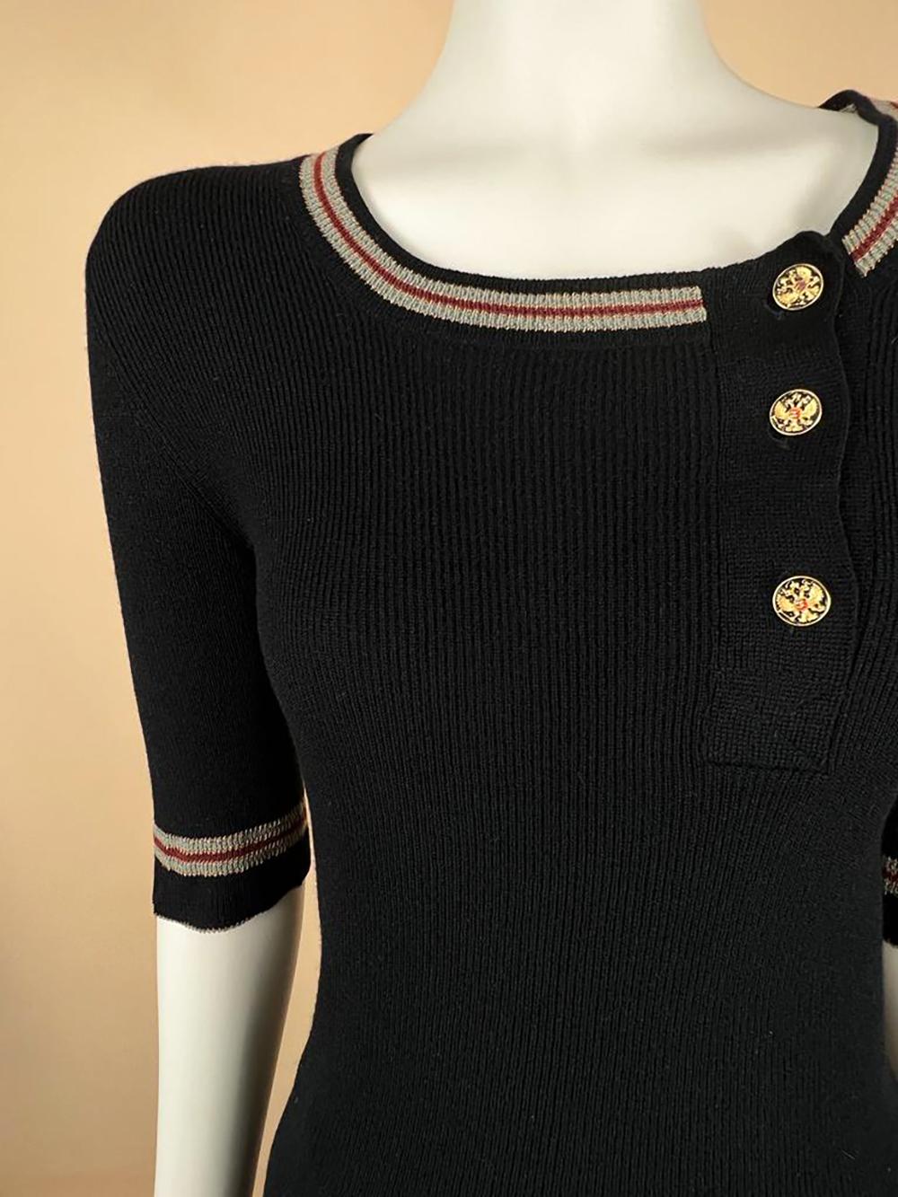 Chanel CC Eagle Buttons Cashmere Jumper 2