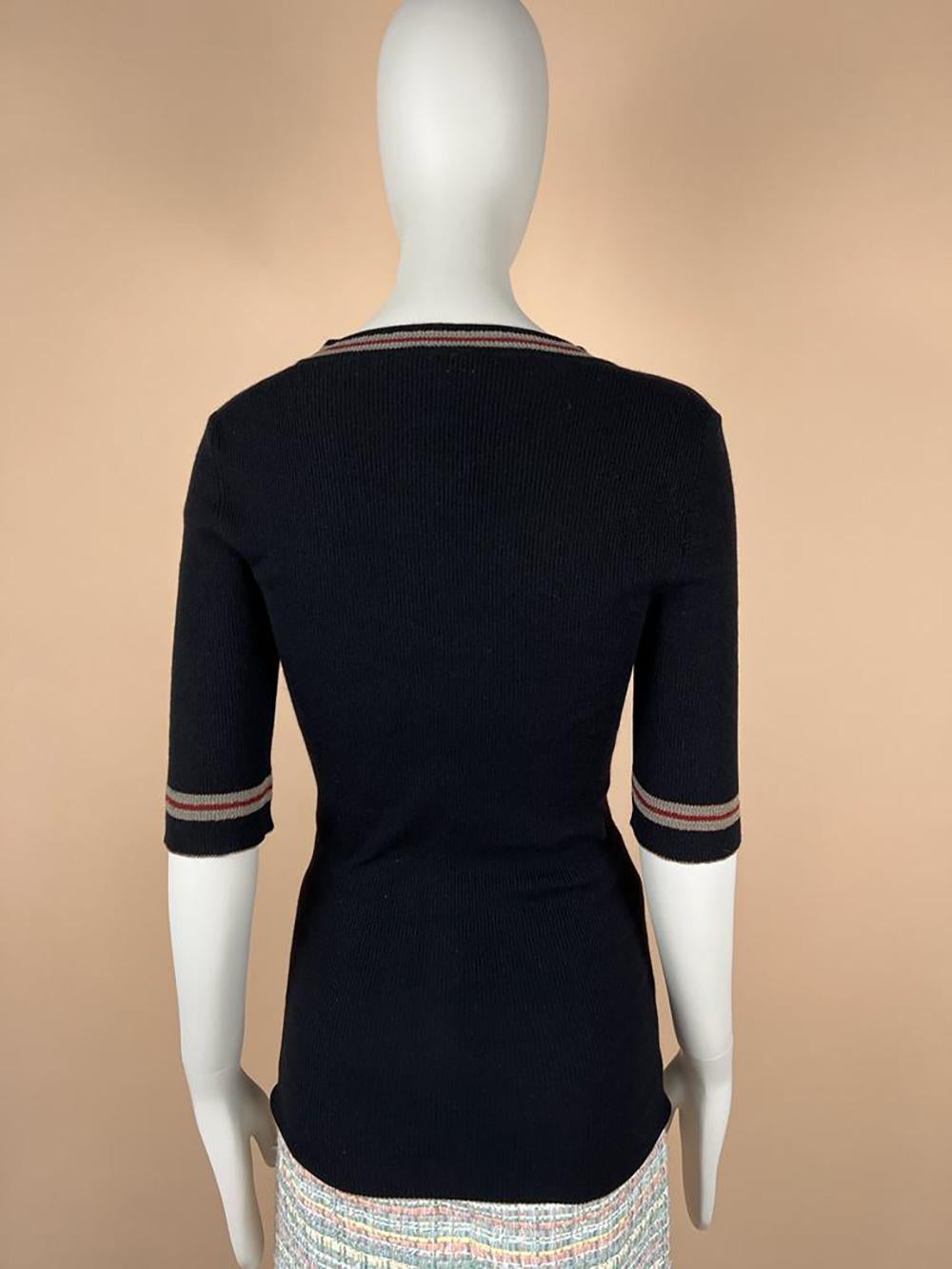 Chanel CC Eagle Buttons Cashmere Jumper 4