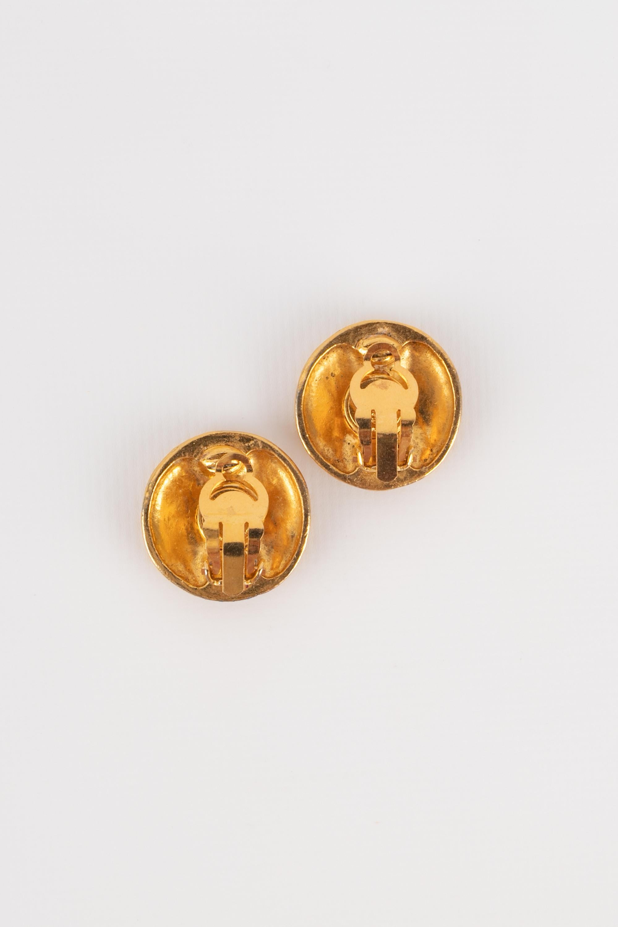 Chanel cc earrings 1980's For Sale 1