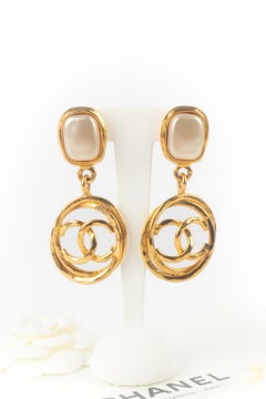 Chanel cc earrings 1990s