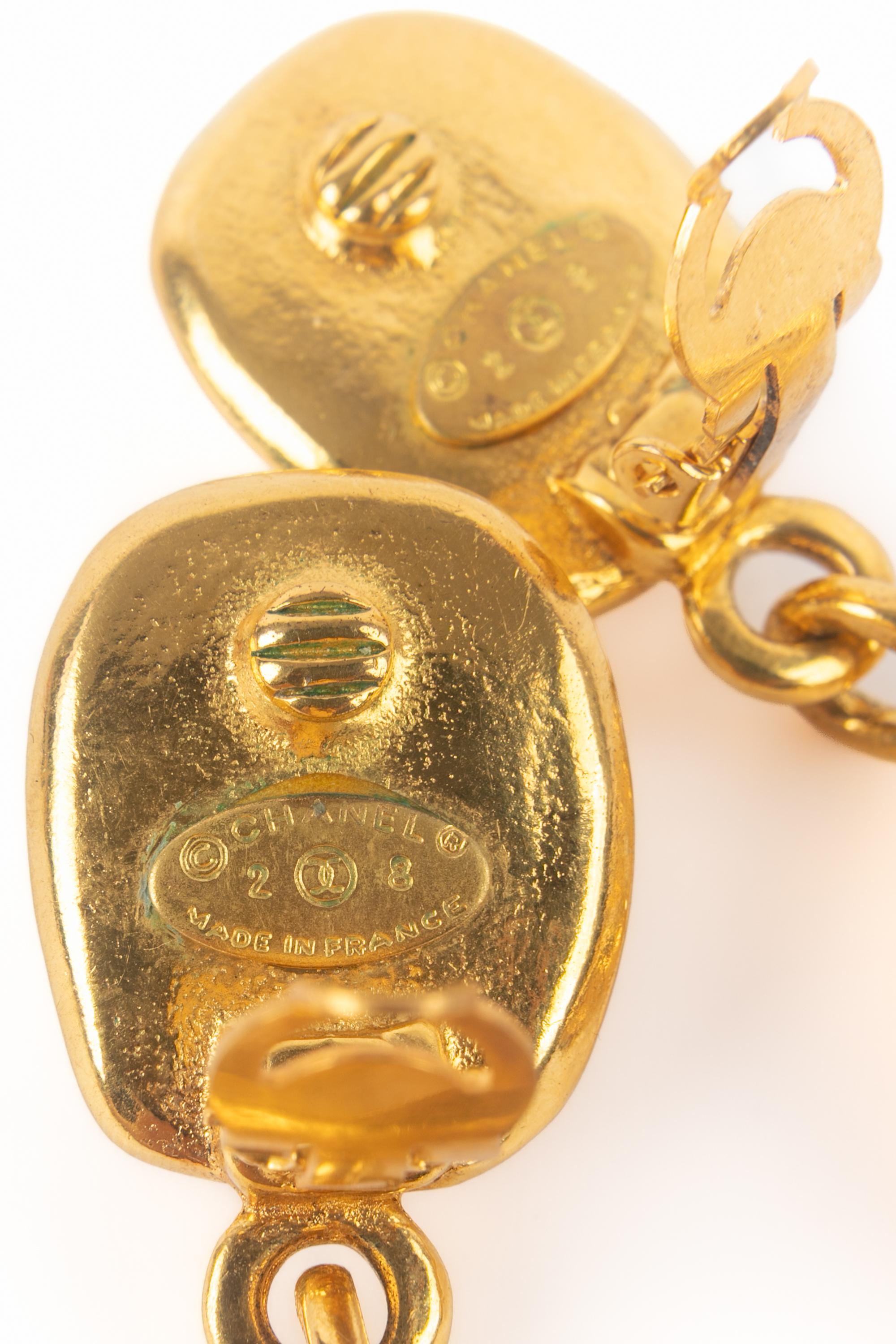 Orecchini Chanel cc anni '90 in vendita 3