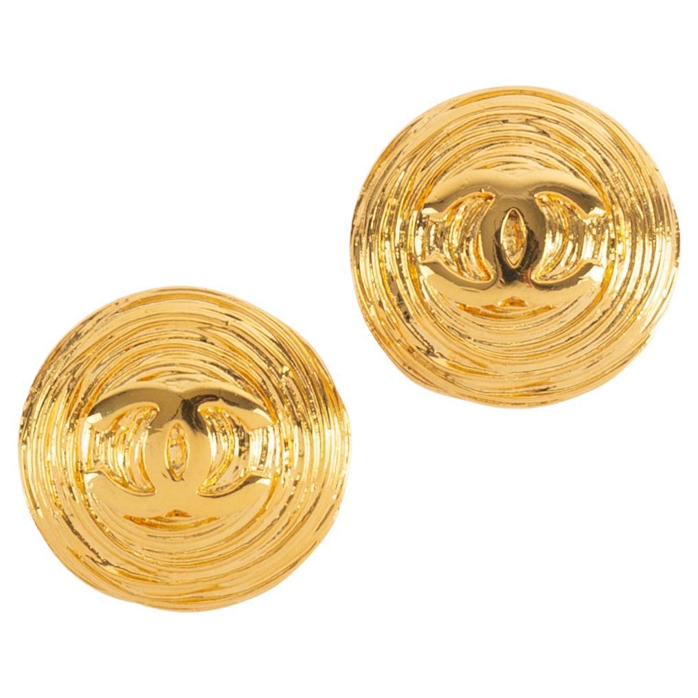 Boucles d'oreilles Chanel cc 1990