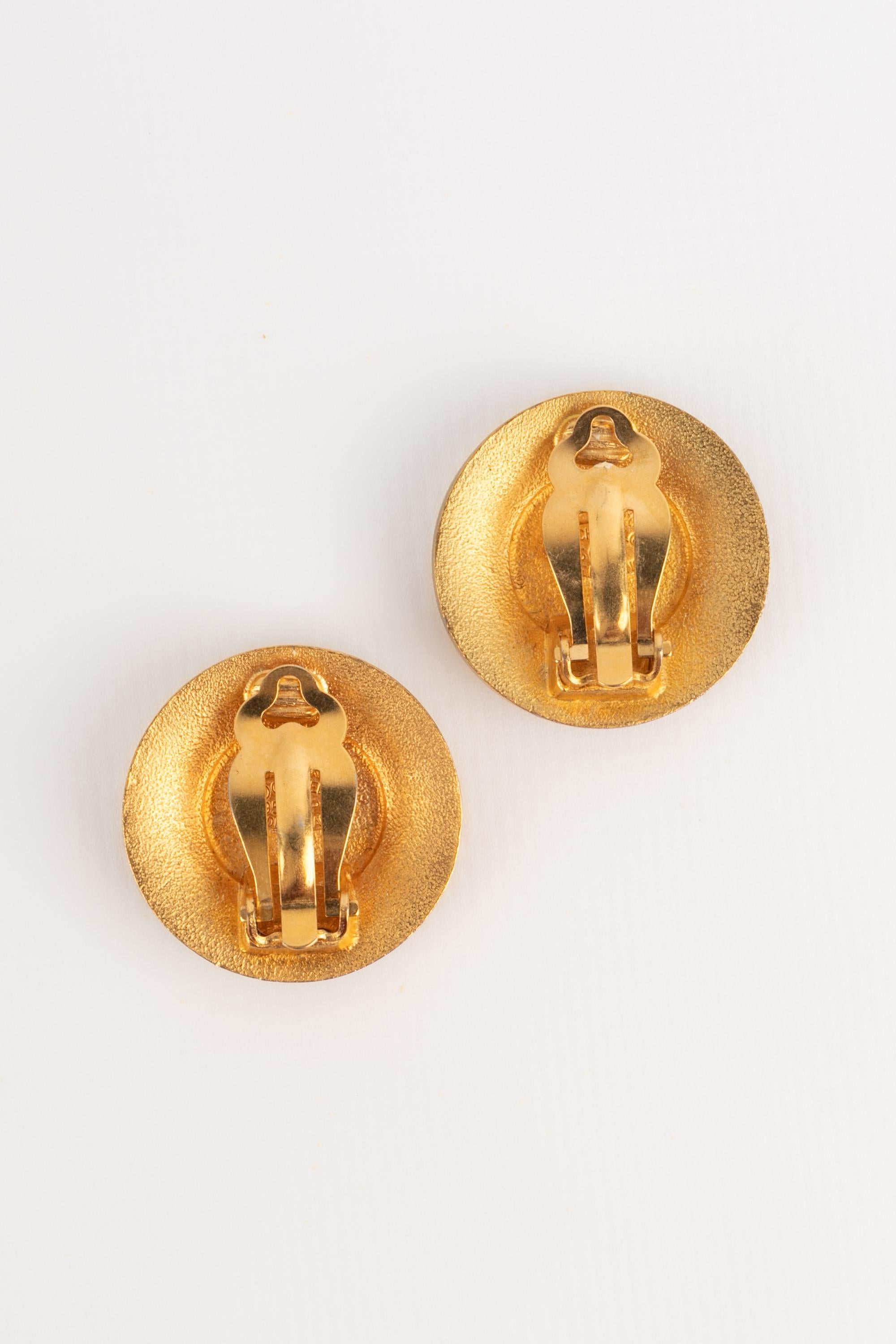 Chanel cc earrings 1995 1