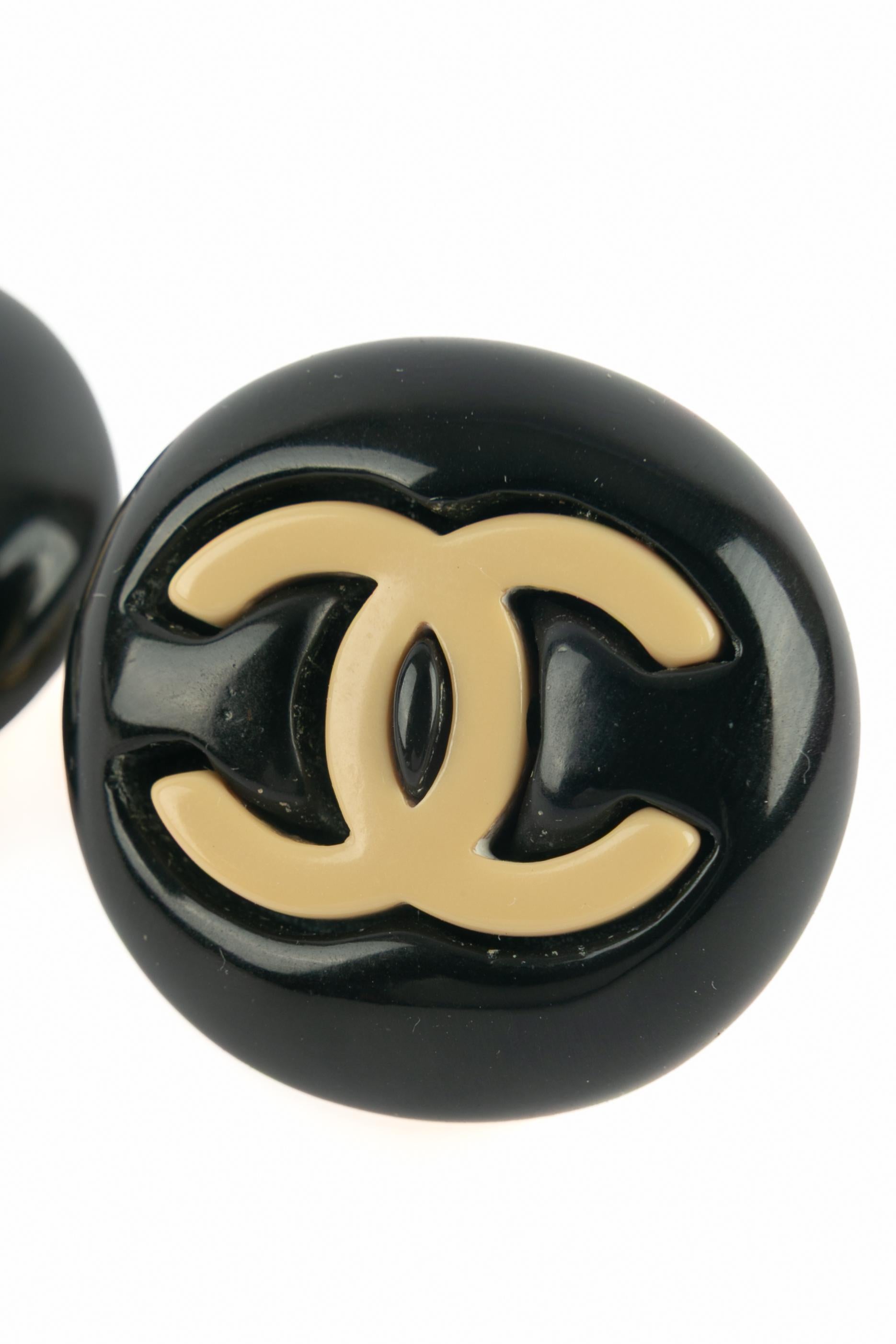 Chanel cc earrings 1995 For Sale 1