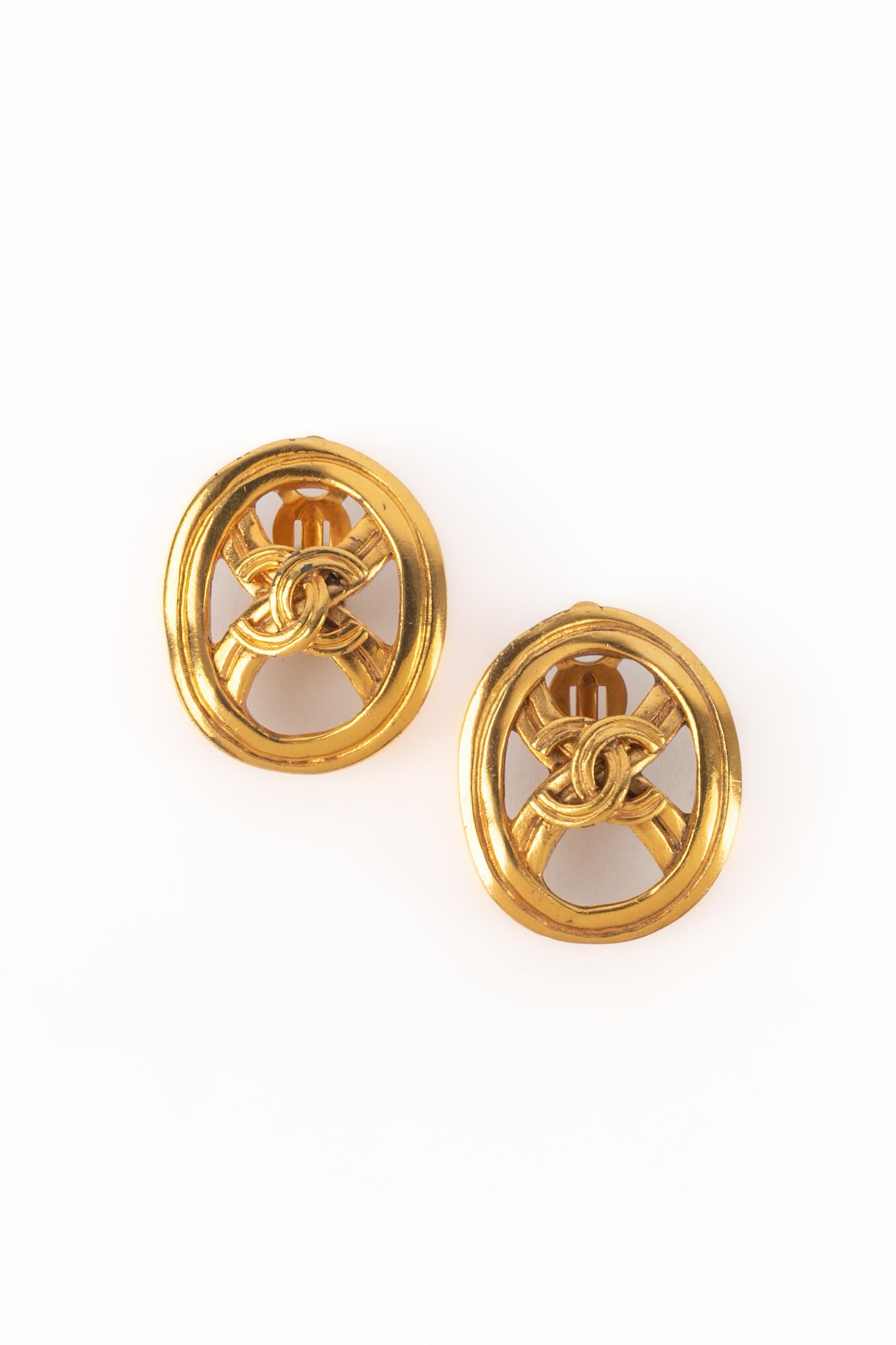 Boucles d
oreilles Chanel cc 1996