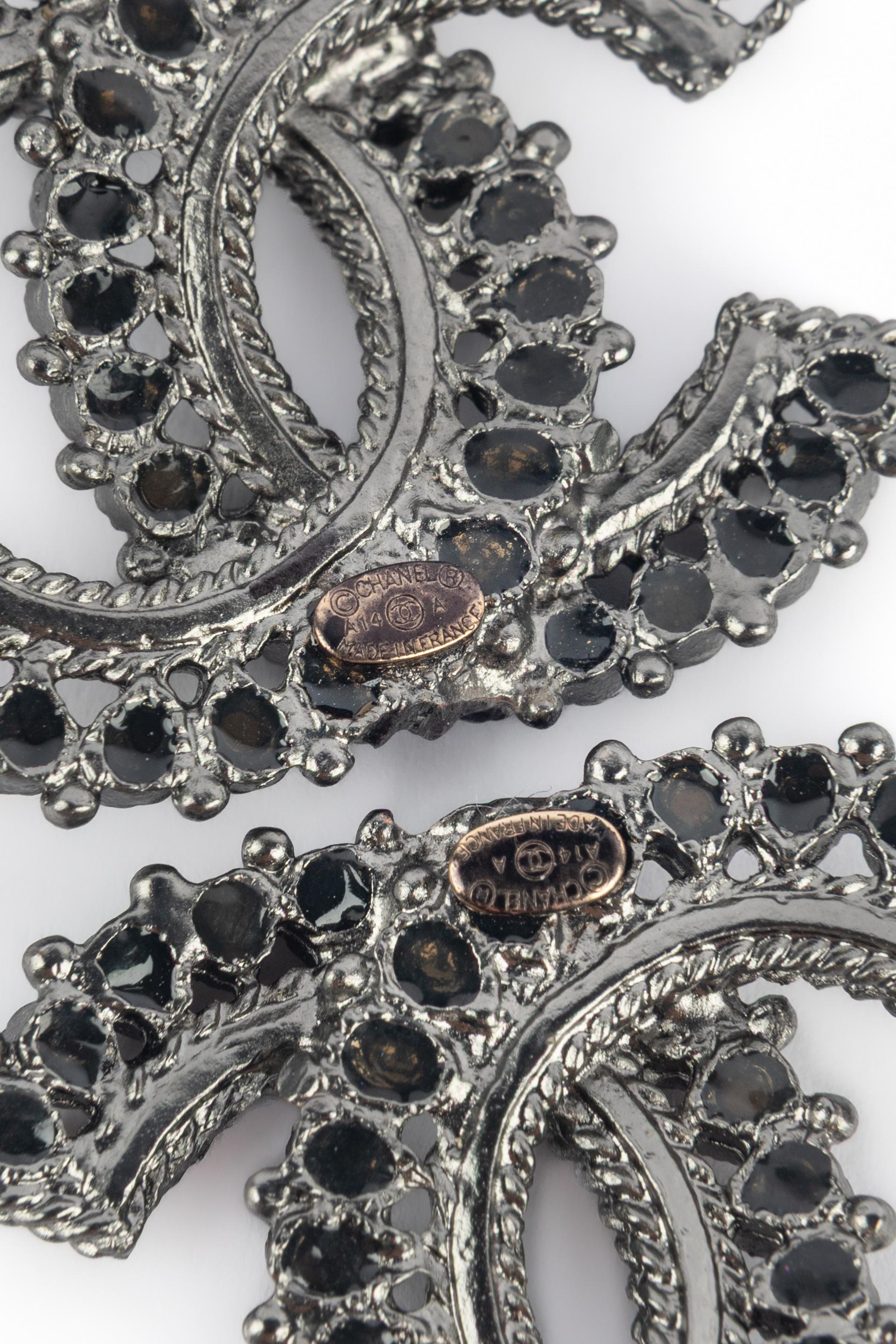 Chanel cc earrings For Sale 3