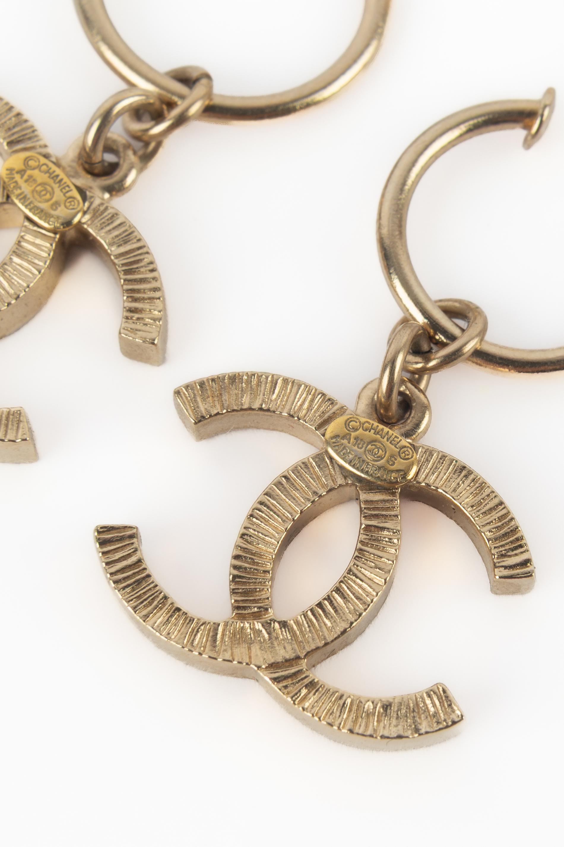 Chanel cc earrings For Sale 3
