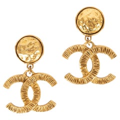 Vintage Chanel cc earrings