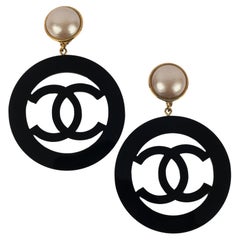 Chanel cc earrings