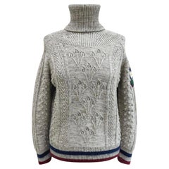 Pull Chanel CC Edelweiss patch en cachemire