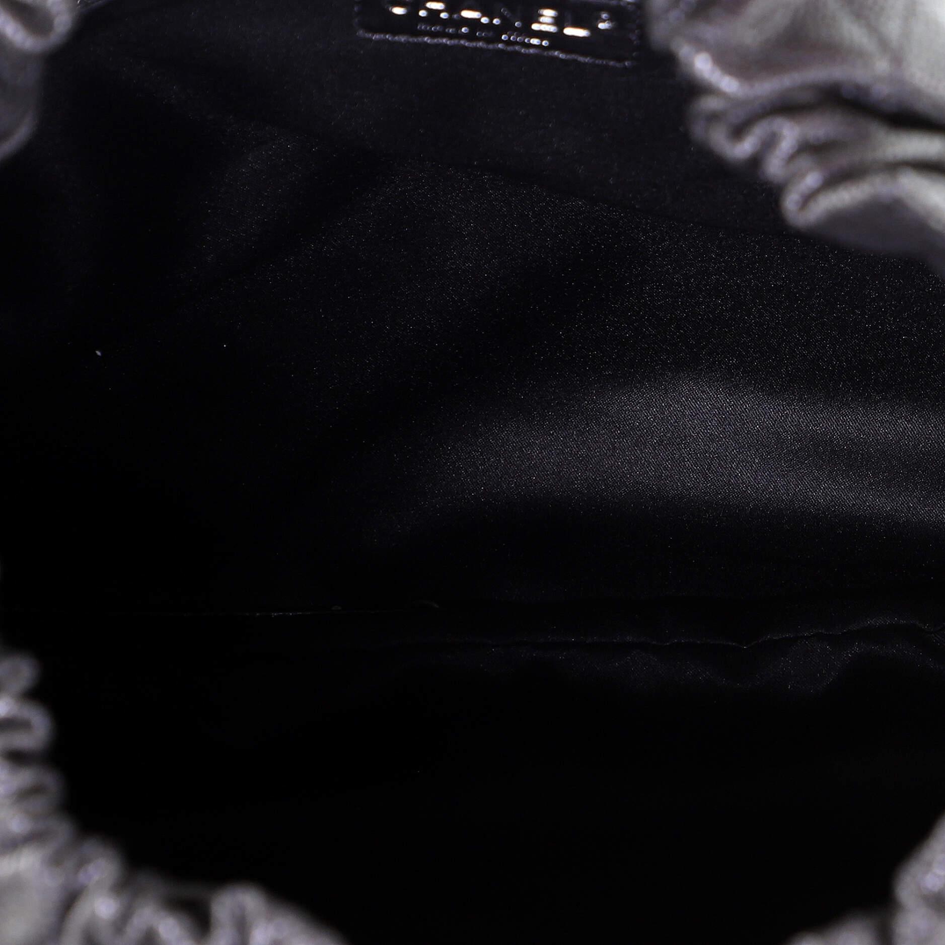 Chanel CC Elastic Shoulder Bag Quilted Caviar Large 1