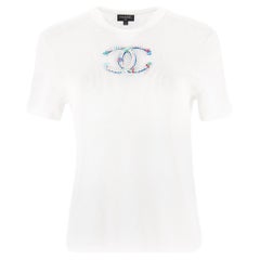Chanel ‘CC’ Embroidered Mesh Top