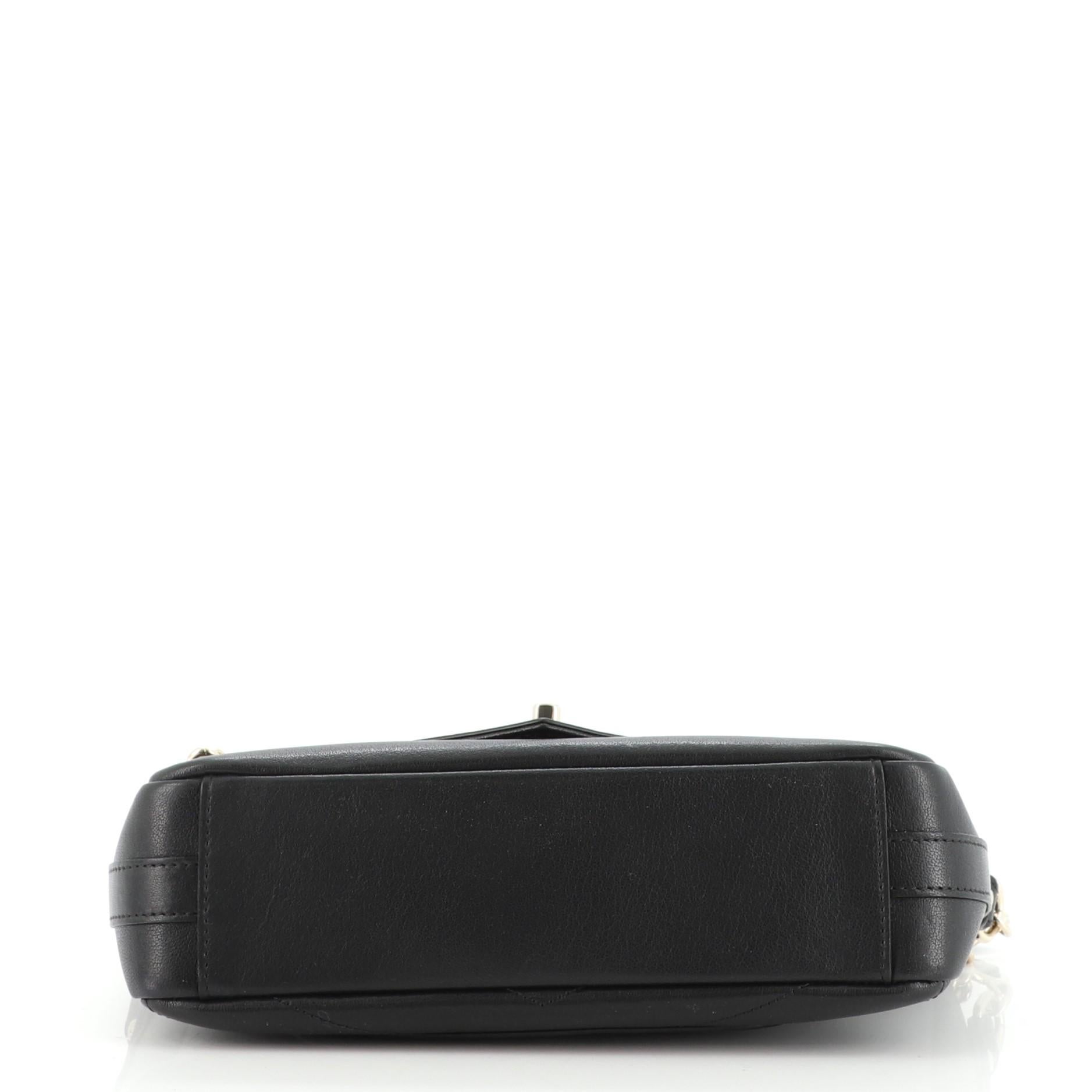 Chanel CC Envelope Flap Crossbody Chevron Calfskin Small In Good Condition In NY, NY