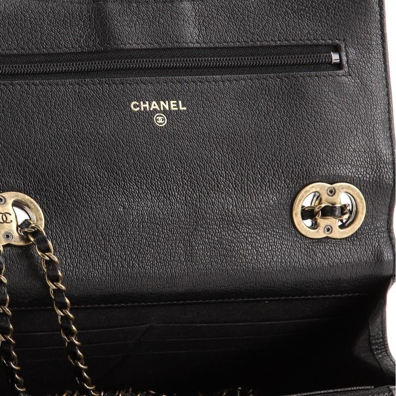 Chanel CC Eyelet Wallet on Chain Quilted Patent 2