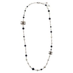 Chanel CC Faux Pearl Multi-strand Necklace