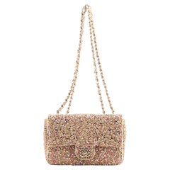 Chanel CC Flap Bag Crystal Embellished Goatskin Mini