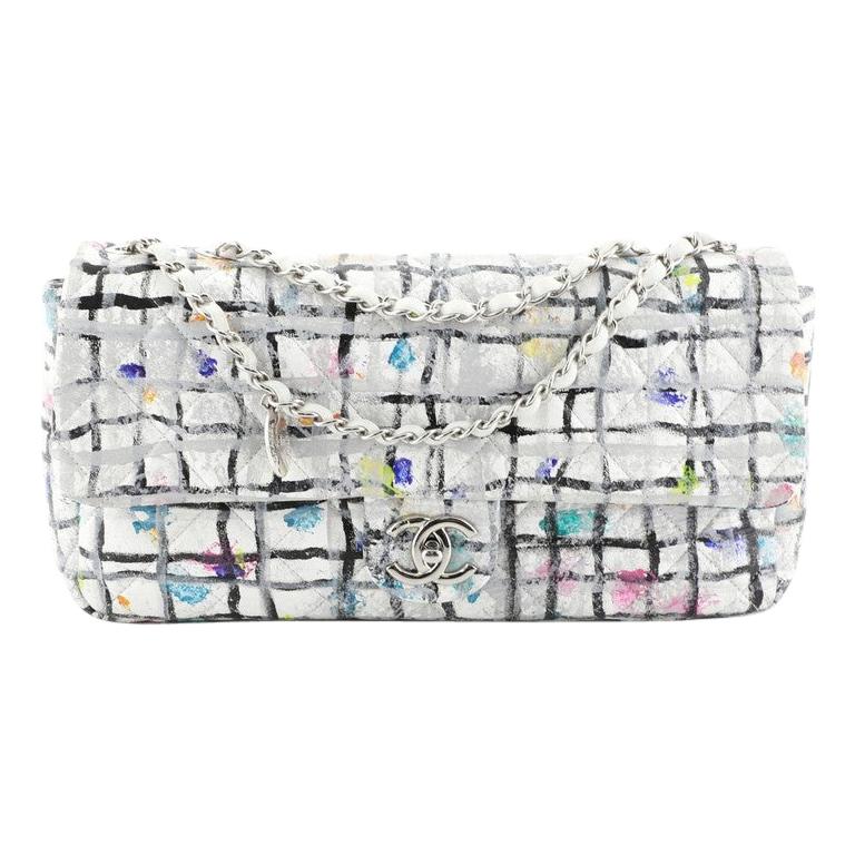 Chanel CC Flap Bag Hand Painted Leather East West