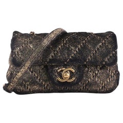 Chanel CC Flap Bag Quilted Metallic Pony Hair Extra Mini