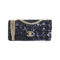 Chanel CC Flap Bag Sequins East West