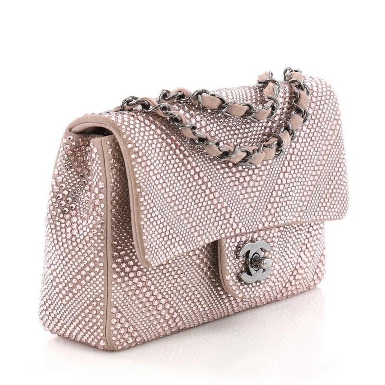 Chanel CC Flap Bag Strass Embellished Leather Small at 1stDibs | chanel ...
