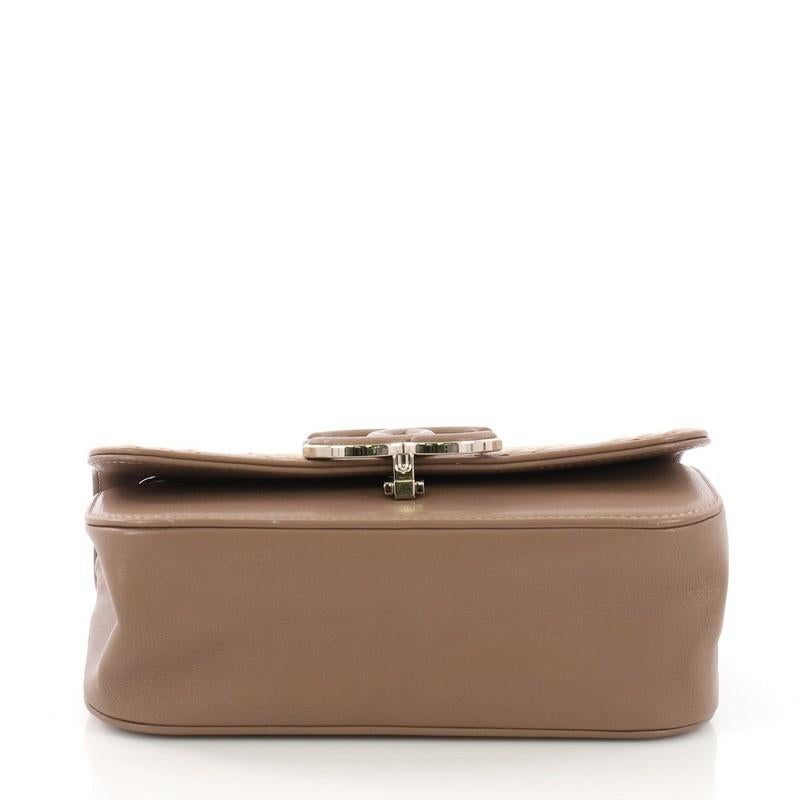 Women's Chanel CC Flap Bag Triple Stitch Chevron Leather Small