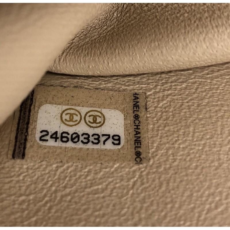 Chanel CC Flap Bag Triple Stitch Chevron Leather Small 2