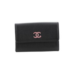Chanel CC Flap Card Holder Goatskin