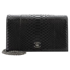 Chanel CC Flap Clutch on Chain Python Medium
