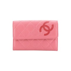Chanel CC Flap Wallet Quilted Lambskin Small