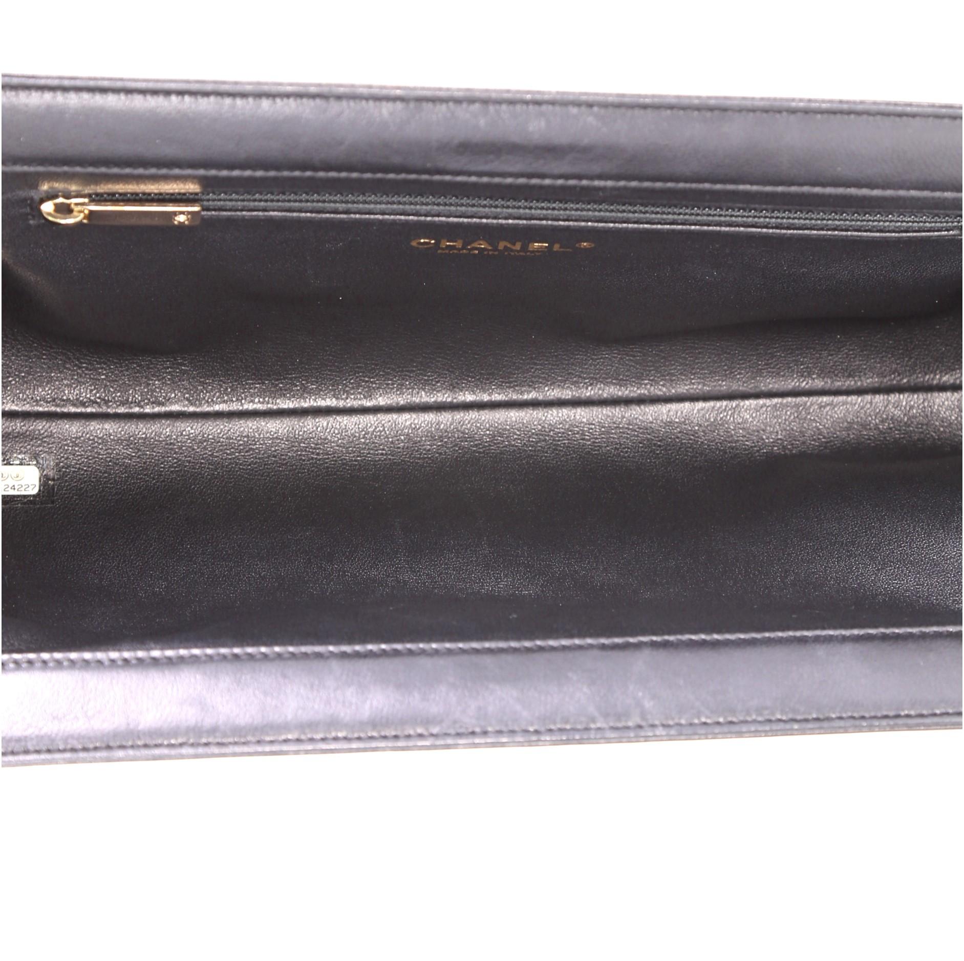 Chanel CC Frame Clutch Chevron Lambskin 1