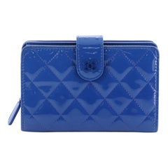 Chanel CC French Wallet Quilted Patent