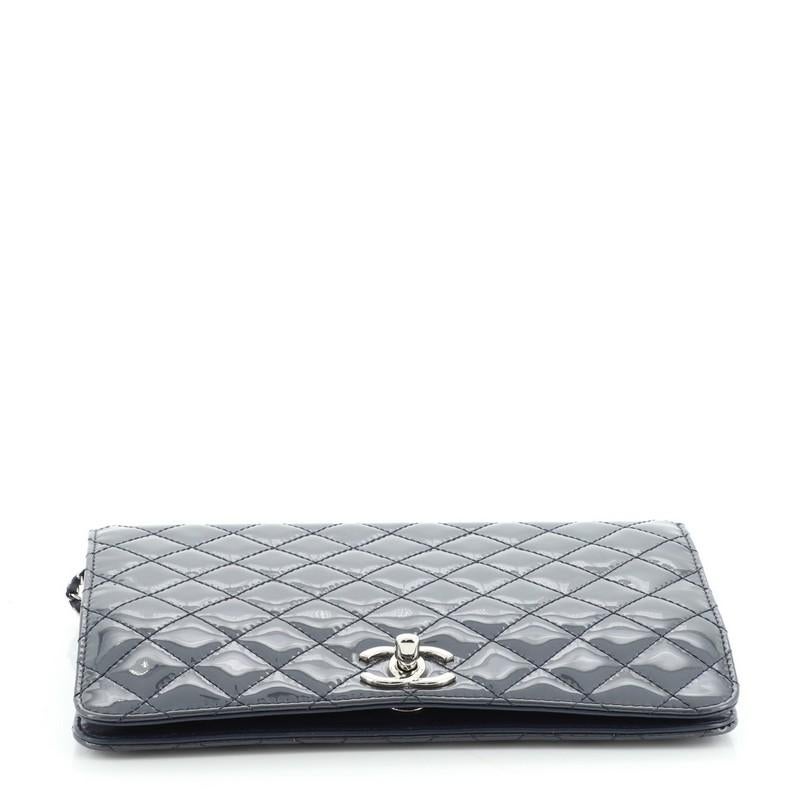 Women's or Men's Chanel CC Full Flap Crossbody Pouch Quilted Patent