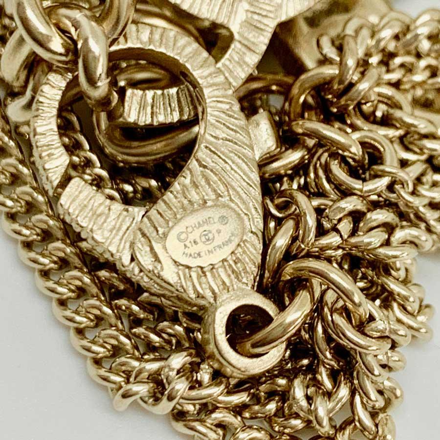 CHANEL CC Gold Chain Bracelet In Excellent Condition In Paris, FR