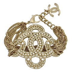 CHANEL CC Gold Chain Bracelet