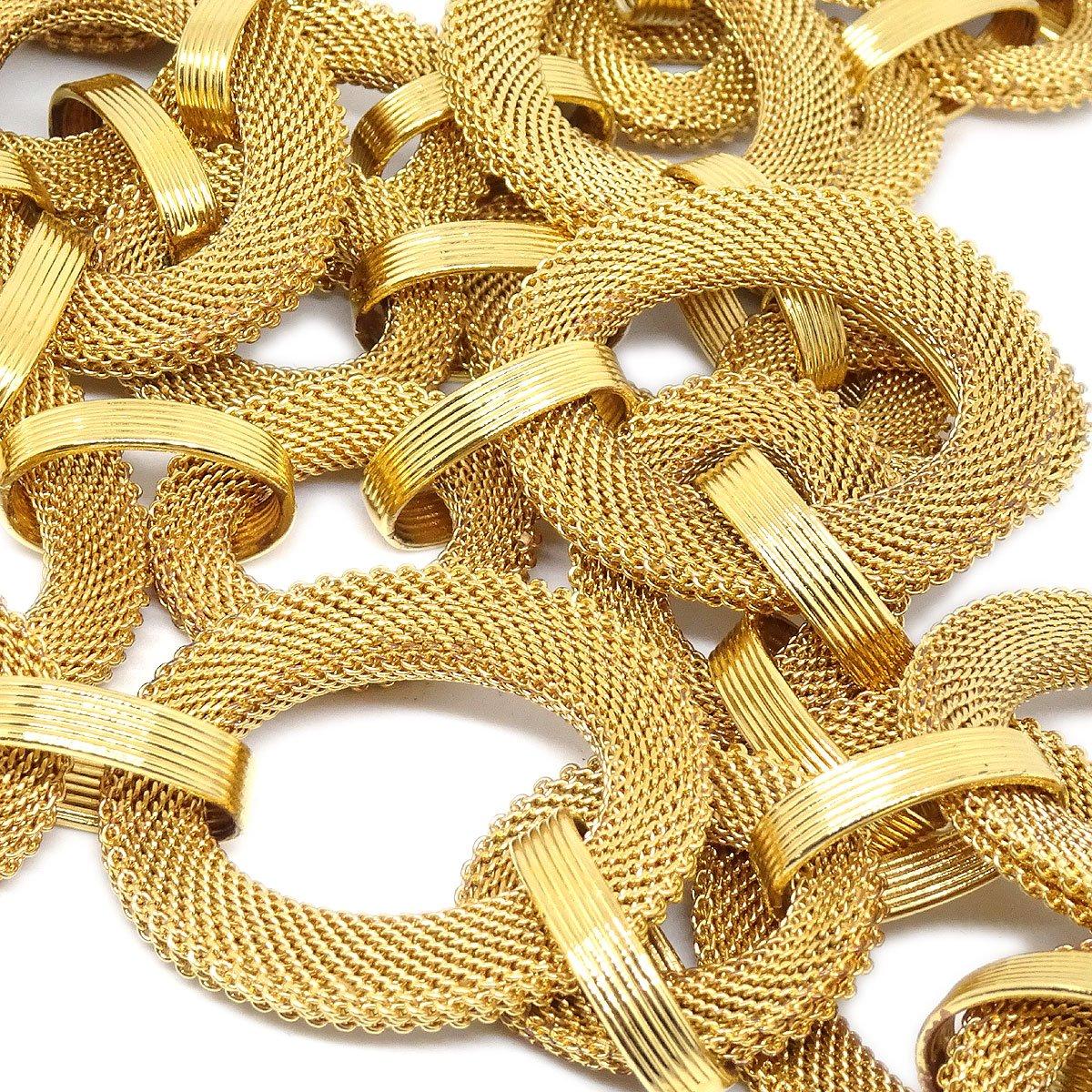 CHANEL CC Gold Metall strukturiert Charm Kette Glieder Taille Gürtel im Zustand „Gut“ im Angebot in Chicago, IL