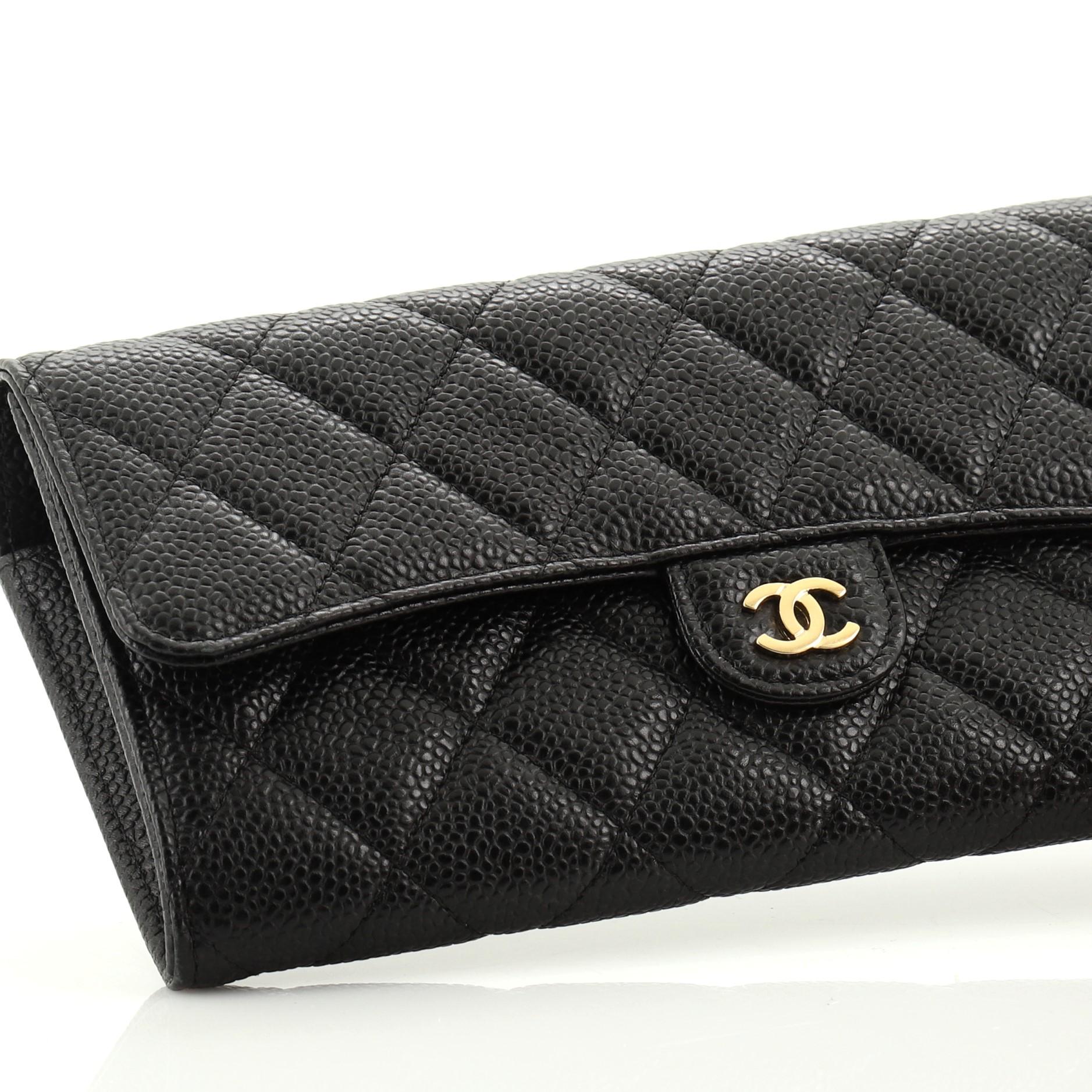 Chanel CC Gusset Classic Flap Wallet 3